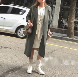 Olive green Trench coat